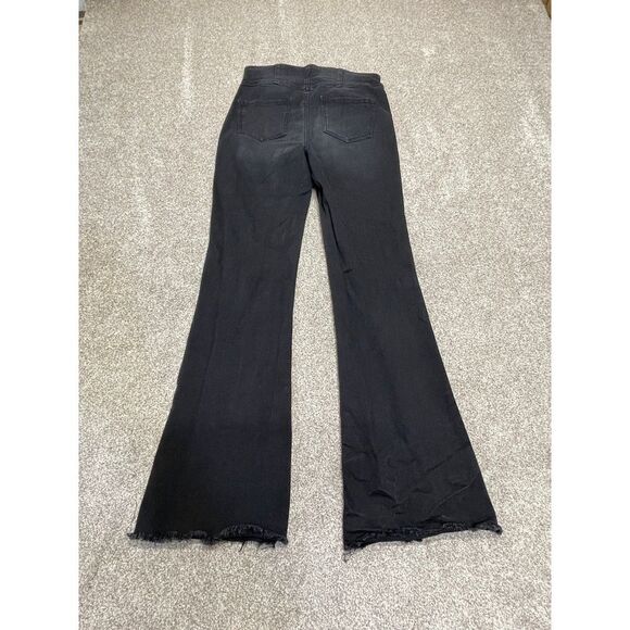 Knox Rose womens flare jeans sz 8 high waist black stretch denim retro - Picture 3 of 12